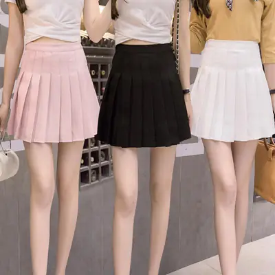2026 Spring Summer Autumn Skirts High Waist Pleated Women