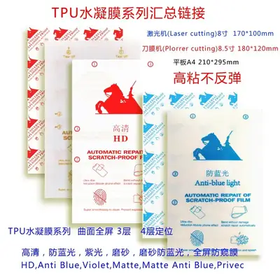 Laser-Cut Tpu Matte Privacy Film 8.5" Curved Screen Phone