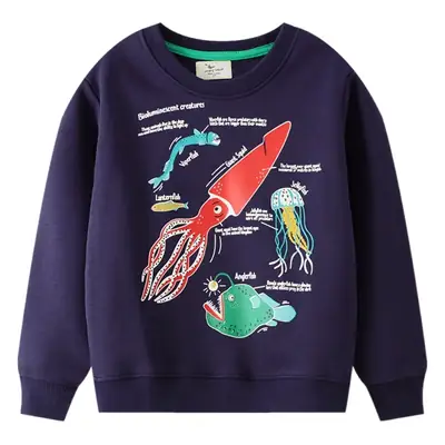 Autumn Long Sleeve Cartoon Pullover for Boys