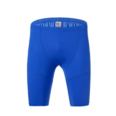 Men's Blue Ice Silk Boxers Lengthened Casual Pants