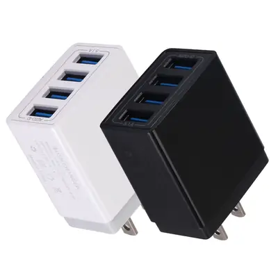 4 USB 5.1A Travel Charger for Mobile & Tablet