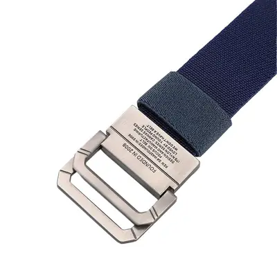 Men's Navy Blue Double Loop Tactical Belt with Square Buckle