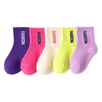 Children Cotton Socks Autumn Mid-Calf Colorful