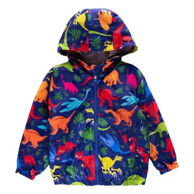 Children's Korean Style Cartoon Dinosaur Jacket 2025