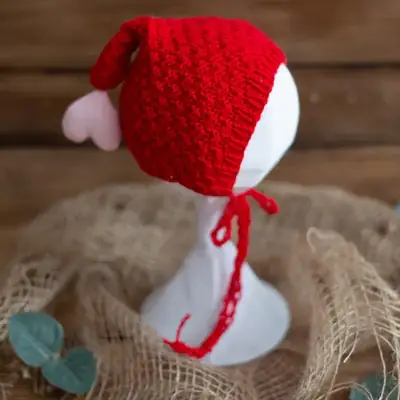 Newborn Baby Long Ears Hat Pink Blue Set