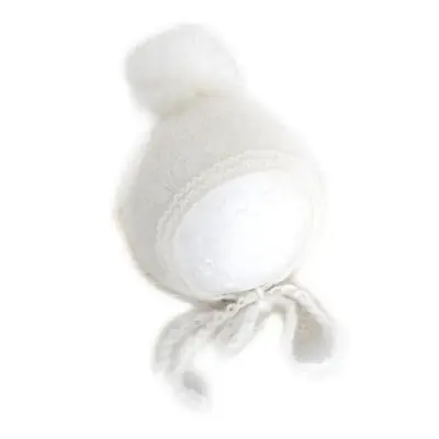 Green Knitted Pom Pom Hat for Baby Boys Girls