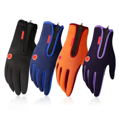 Windproof Waterproof Finger Gloves for Men Winter Skiing