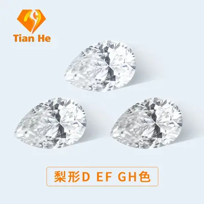 Pear Shaped Moissanite Diamonds DEFGH Color Drop 1-4 Karat 23ct