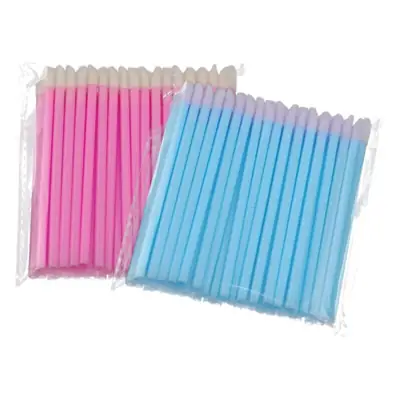 50 Pcs Soft Cotton Eyelash Cleaning Swabs Mini Brush