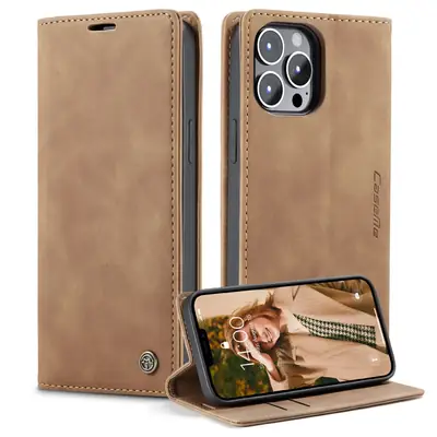 Apple iPhone 16 Mobile Leather Flip Cover Case