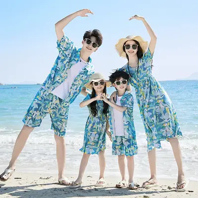 Family Beach Outfit Mother Daughter Summer Set