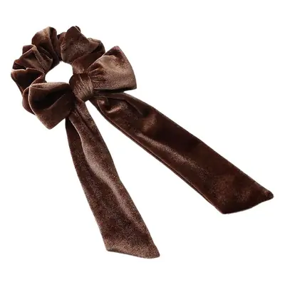 Black Velvet Bow Hair Ring for Women