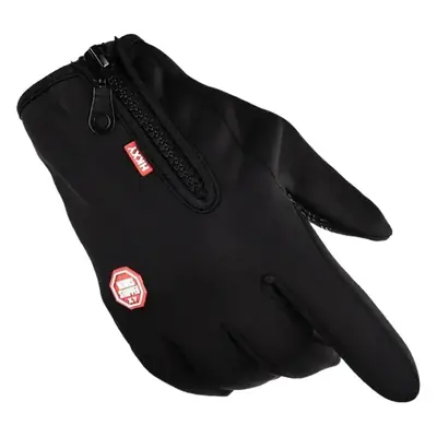 Black Full Finger Touch Screen Gloves for Cycling Outdoor Windproof Sports Fitness Waterproof