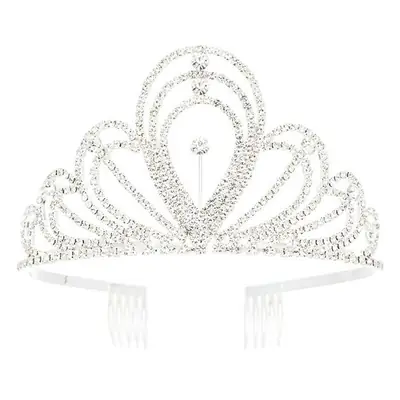 Cross-Border Bridal Crown Tiara 2024 Rhinestone Wedding Dress Hair Accessories Photo Studio Birthday Queen Hair Crown Dress Jewelry Wholesale