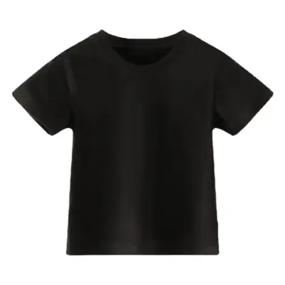 Pure Cotton White Short Sleeve T-Shirt for Boys Girls