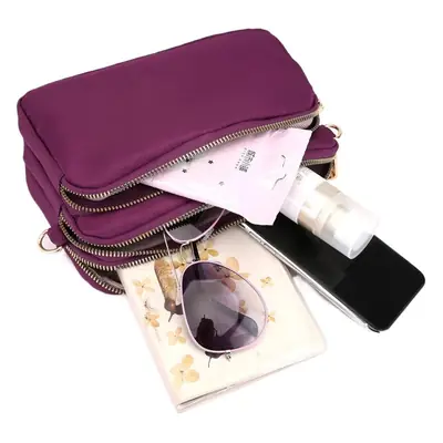 Red Nylon Crossbody Bag for Women