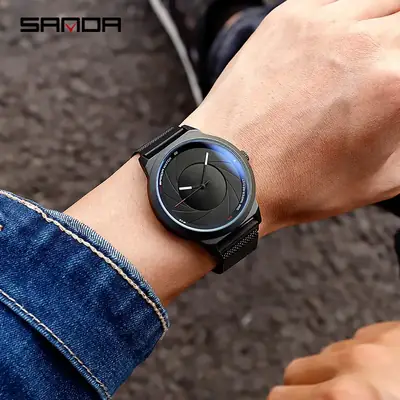 Sanda Men's Quartz Watch with Phantom Effect