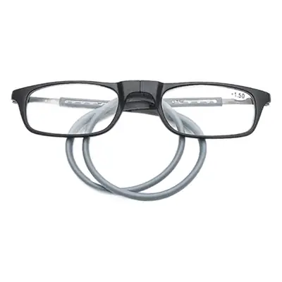 Magnetic Hanging Neck Reading Glasses Portable Unisex Tr90 Magnet Reading Glasses Long Leg Telescopic Pullover Frame