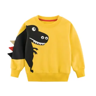 Kids Sweatshirt Yellow Korean Style 2024 Dropshipping