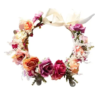 Bridal Floral Hairband Cross-Border Elegant Korean Dried Flower Accessories