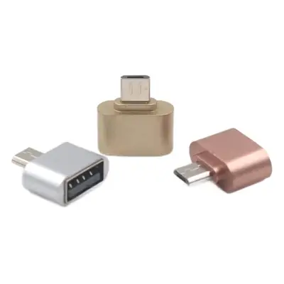 Android OTG Adapter Micro USB 2.0 Black White
