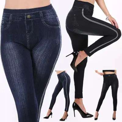 Women's Black High Waist Cropped Leggings Set