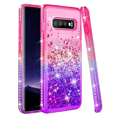 Gradient Liquid Sand Phone Case for Samsung S26 S25 S24 S10 Plus