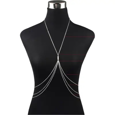 Multi-Layer Alloy Body Chain Necklace for Women
