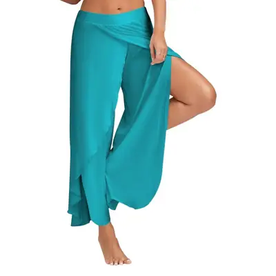 White Wide Leg Sports Yoga Pants