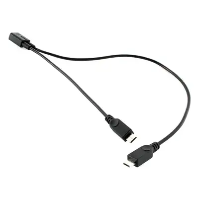 Micro USB Cable Female to 2 Male Data