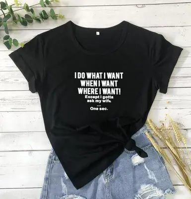 I Do What I Want When I Want! T-Shirt Gray