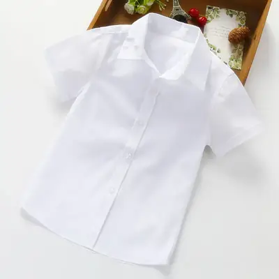 Boys White Shirts with Red Bow Wholesale