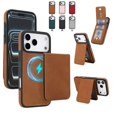 Two-In-One Phone Case with Magnetic Charging & Card Holder