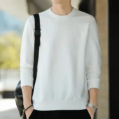 Men Blue Slim Fit Long Sleeve Sweater
