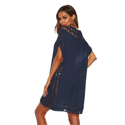 Black Lace V-Neck Overalls for Women 1965
