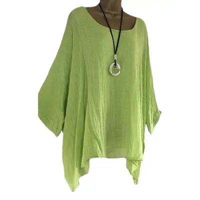 Pink Irregular Sleeve Blouse for Women