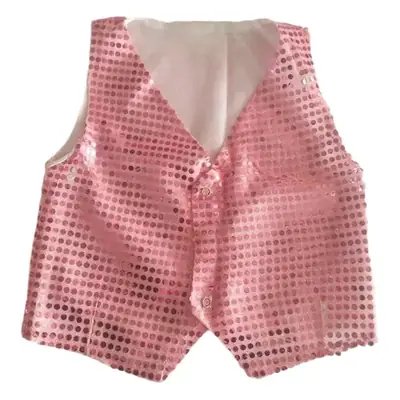 Sequined Hip Hop Vest for Boys Girls Kids Dance Wear