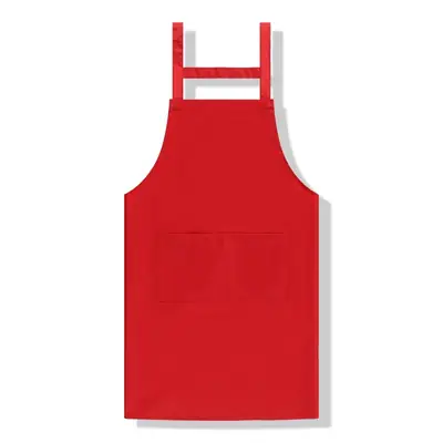 Red Customizable Apron for Kitchen & Home Use