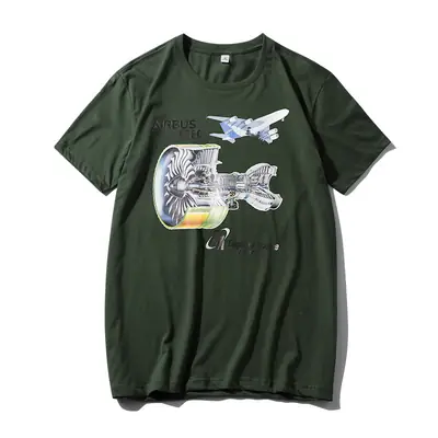 Men Navy Flying Group Crewneck T-Shirt Slim Fit