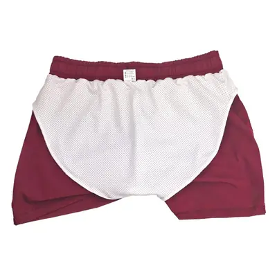 Men's Orange Liner Sports Shorts Quick-Drying Running Training Pants