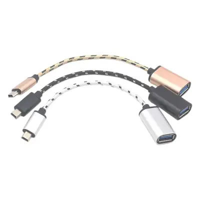 Mini USB T-Port Car Adapter for OTG & Data Transfer