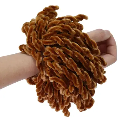 Hand-Woven Navy Velvet Hair Rope Tie