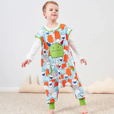 Kids Cotton Kick Quilt Leg Vest Sleepwear Set