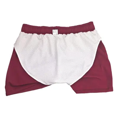 Men's Maroon Quick-Drying Sports Shorts