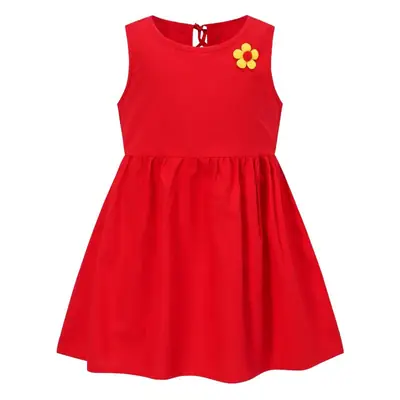 25 Spring Girls Sleeveless Printed Floral Dress