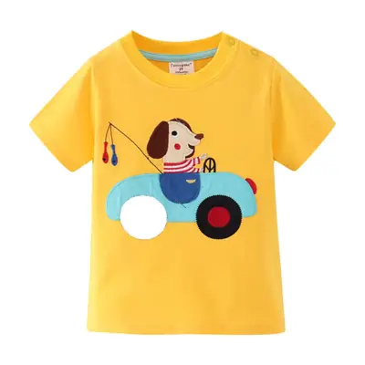 Summer Girls Yellow T-Shirt Short Sleeve
