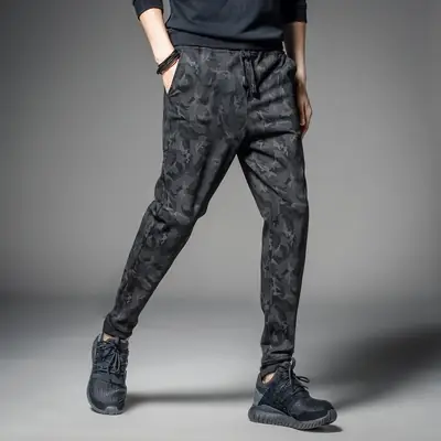 Men's Black Sweatpants Casual Running Pants 2022