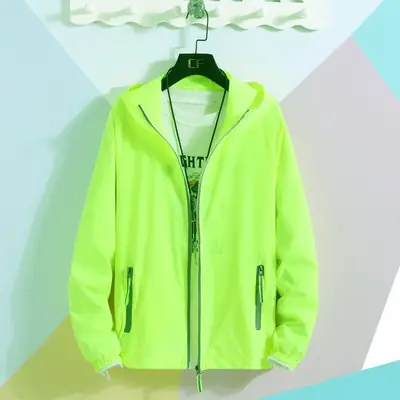Men's Grey Reflective Hoodie Large Zipper