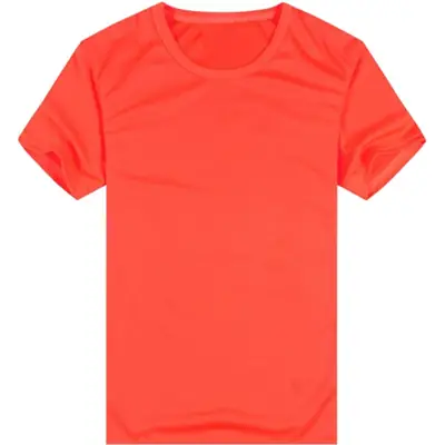 Men Ice Silk Short Sleeve T-Shirt Blue Red