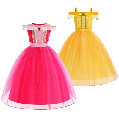 Princess Elobey Dress Red Tulle Festival Wear